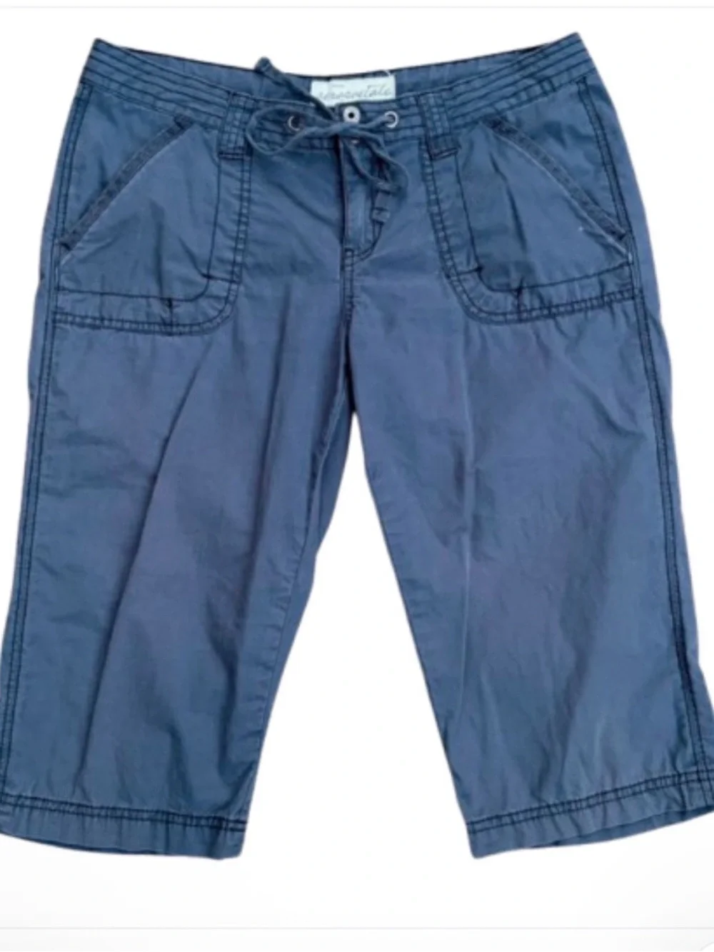 Aéropostale Y2K Blue Capri Low Rise Bottoms Pants 100% Cotton Women’s 7/8 Fits 6